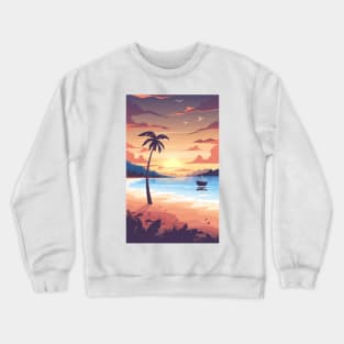 Sunset at the beach Crewneck Sweatshirt